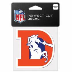 Denver Broncos Retro Logo - 4x4 Die Cut Decal