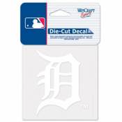 Detroit Tigers Logo - 4x4 White Die Cut Decal