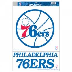 Philadelphia 76ers - 11x17 Ultra Decal Set