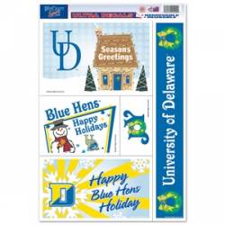 University Of Delaware Blue Hens Holiday - Set of 5 Ultra Decals
