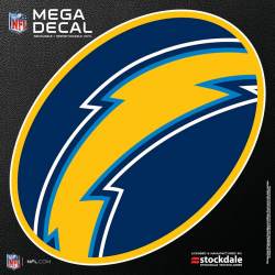 Los Angeles Chargers -  9x12 Inch Oval Sticker