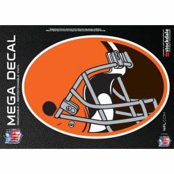 Cleveland Browns Helmet - 4x5.5 Inch Oval Sticker