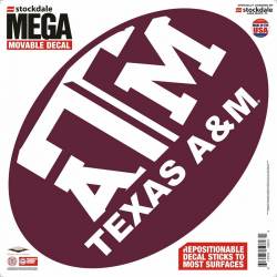 Texas A&M University Aggies -  9x12 Inch Oval Sticker