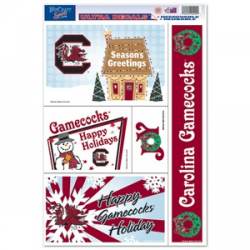 University Of South Carolina Gamecocks Christmas - Set of 5 Ultra Decals