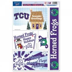 Texas Christian University Horned Frogs Christmas - Set of 5 Ultra Decals