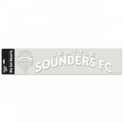 Seattle Sounders - 4x17 White Die Cut Decal