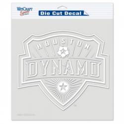 Houston Dynamo - 8x8 White Die Cut Decal