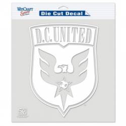 Washington D.C. United - 8x8 White Die Cut Decal