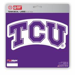 Texas Christian University Horned Frogs Logo - 8x8 Vinyl Sticker