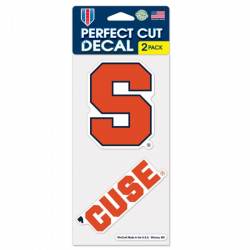 Syracuse University Orange - Set of Two 4x4 Die Cut Decals
