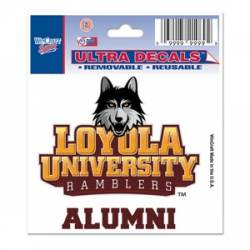 Loyola University Ramblers Alumni - 3x4 Ultra Decal
