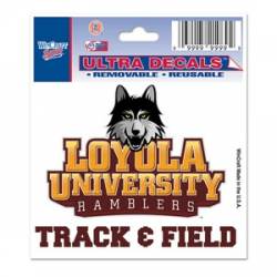 Loyola University Ramblers Track & Field - 3x4 Ultra Decal