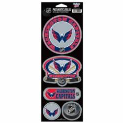 Washington Capitals - Set Of 5 Prismatic Sticker Sheet