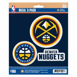 Denver Nuggets - Set Of 3 Sticker Sheet