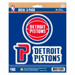 Detroit Pistons - Set Of 3 Sticker Sheet
