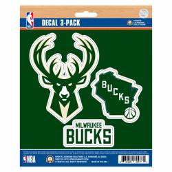 Milwaukee Bucks - Set Of 3 Sticker Sheet