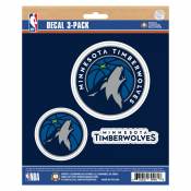 Minnesota Timberwolves - Set Of 3 Sticker Sheet