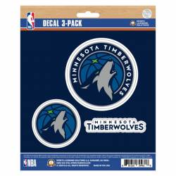 Minnesota Timberwolves - Set Of 3 Sticker Sheet