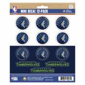 Minnesota Timberwolves - Set Of 12 Sticker Sheet