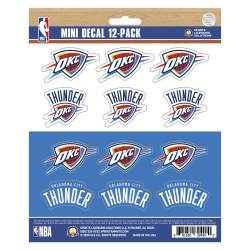 Oklahoma City Thunder - Set Of 12 Sticker Sheet
