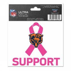 Chicago Bears Breast Cancer Awareness Support - 3x4 Ultra Decal