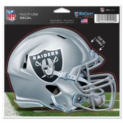Oakland Raiders Helmet - 4.5x5.75 Die Cut Ultra Decal