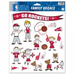 Houston Rockets - 8.5x11 Family Sticker Sheet