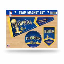 Golden State Warriors 2022 NBA Champions - Set of 3 Magnets