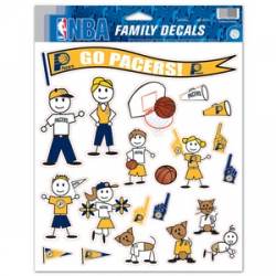 Indiana Pacers - 8.5x11 Family Sticker Sheet