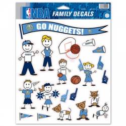 Denver Nuggets - 8.5x11 Family Sticker Sheet