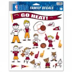 Miami Heat - 8.5x11 Family Sticker Sheet