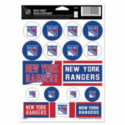New York Rangers - 5x7 Sticker Sheet