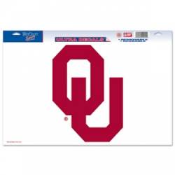 University Of Oklahoma Sooners - 11x17 Ultra Decal
