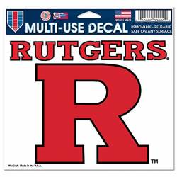 Rutgers University Scarlet Knights Script Logo - 5x6 Ultra Decal