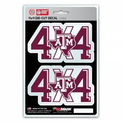 Texas A&M University Aggies 4x4 Off Road - Set of 2 Sticker Sheet
