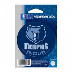 Memphis Grizzlies - 3x3 Round Vinyl Sticker