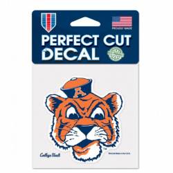 Auburn University Tigers Retro Head Logo - 4x4 Die Cut Decal
