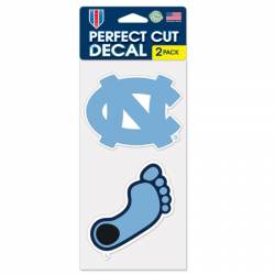 University Of North Carolina Tar Heels - Set of Two 4x4 Die Cut Decals