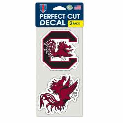 University Of South Carolina Gamecocks - Set of Two 4x4 Die Cut Decals