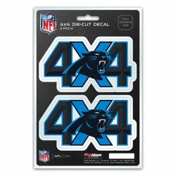 Carolina Panthers 4x4 Off Road - Set of 2 Sticker Sheet