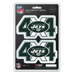 New York Jets 4x4 Off Road - Set of 2 Sticker Sheet