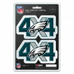 Philadelphia Eagles 4x4 Off Road - Set of 2 Sticker Sheet