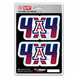 University Of Arizona Wildcats 4x4 Off Road - Set of 2 Sticker Sheet