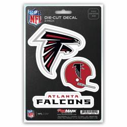Atlanta Falcons Team Logo - Set Of 3 Sticker Sheet