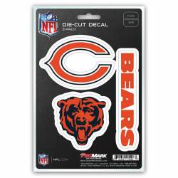 Chicago Bears Team Logo - Set Of 3 Sticker Sheet