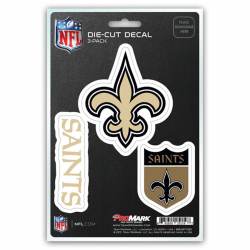 New Orleans Saints Team Logo - Set Of 3 Sticker Sheet