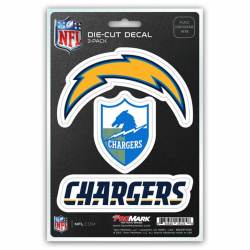 Los Angeles Chargers Team Logo - Set Of 3 Sticker Sheet