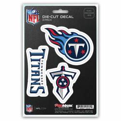 Tennessee Titans Team Logo - Set Of 3 Sticker Sheet