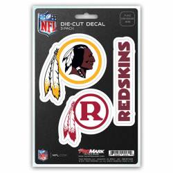 Washington Redskins Team Logo - Set Of 3 Sticker Sheet