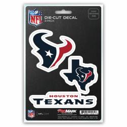 Houston Texans Team Logo - Set Of 3 Sticker Sheet